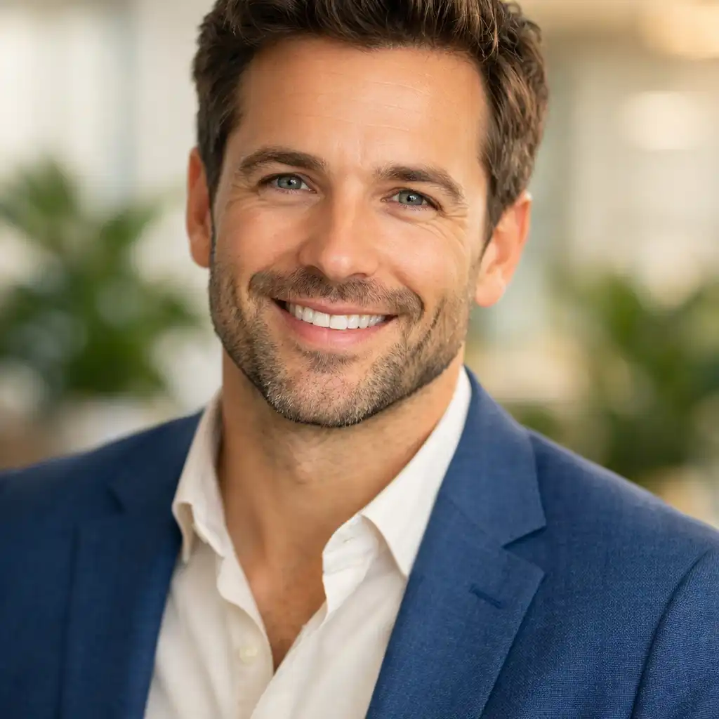 Portrait professionnel d’un client d’entreprise souriant